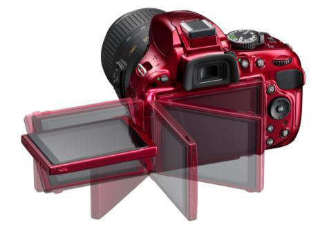 The rotating screen on the Nikon D5200